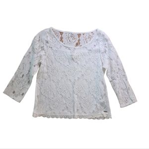 Abercrombie & Fitch 3/4 Sleeve Top, Small